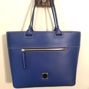 Dooney & Bourke blue leather tote